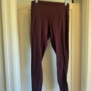 Lululemon Athletica Burgundy Leggings